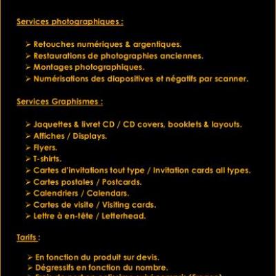 Les différents services / The different services 