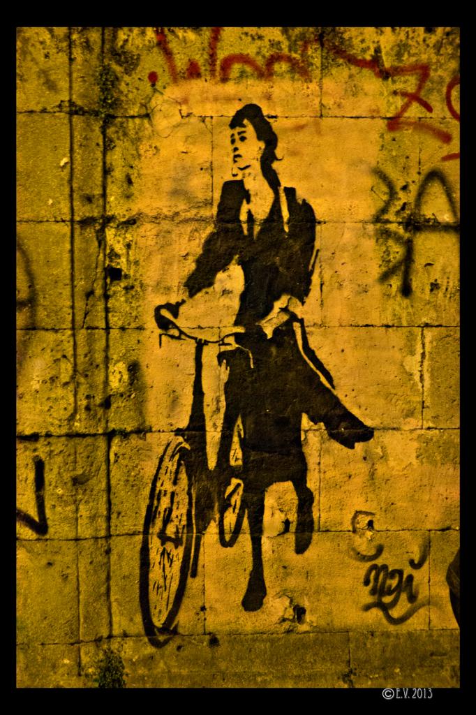 La femme et son vélo